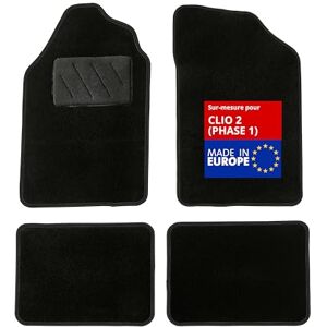 DBS Tapis de Voiture sur Mesure Adapté à Votre Renault Clio 2 (Phase 1) (03/1998-05/2001) Antidérapant : Clips de Fixations et Scratch Tapis de Sol 4 pièces Moquette Noir - Publicité DBS Tapis de Voiture sur Mesure Adapté à Votre Renault Clio 2 (Phase 1) (03/1998-05/2001) Antidérapant : Clips de Fixations et Scratch Tapis de Sol 4 pièces Moquette Noir - Publicité