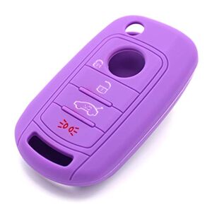 CYK www. CoverYourKey .de Coque de protection en silicone pour clé de voiture à 4 boutons lilas - Publicité