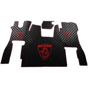 KRAM-TRUCK Tapis de sol en caoutchouc compatible avec Scania S à partir de 2017 Tapis de voiture Convient aux tapis de voiture Scania Siège passager fixe (fil noir et rouge) - Publicité KRAM-TRUCK Tapis de sol en caoutchouc compatible avec Scania S à partir de 2017 Tapis de voiture Convient aux tapis de voiture Scania Siège passager fixe (fil noir et rouge) - Publicité