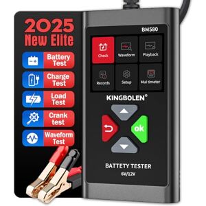 KINGBOLEN BM580 Testeur batterie voiture 12 V, 100-2000 CCA Analyseur de batterie de voiture Testeur d'alternateur de voiture Moto ATV SUV Testeur de système de démarrage de charge de bateau - Publicité KINGBOLEN BM580 Testeur batterie voiture 12 V, 100-2000 CCA Analyseur de batterie de voiture Testeur d'alternateur de voiture Moto ATV SUV Testeur de système de démarrage de charge de bateau - Publicité