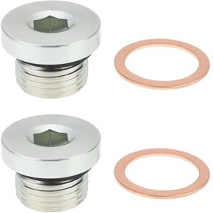 Briny River 2PCS Rondelles Hexagonales en Cuivre M18 X 16 Mm pour Carter Huile de Transmission Vis de Vidange Huile 07119905428 7119905428 Compatible avec Porsch Boxster - Publicité Briny River 2PCS Rondelles Hexagonales en Cuivre M18 X 16 Mm pour Carter Huile de Transmission Vis de Vidange Huile 07119905428 7119905428 Compatible avec Porsch Boxster - Publicité