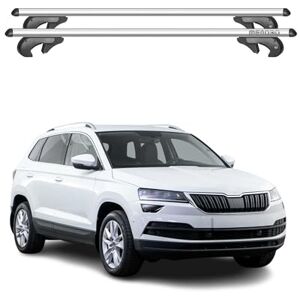 OMAC Barres de Toit transversales pour Skoda Karoq 2018-2025 90kg Alu Gris 2X - Publicité OMAC Barres de Toit transversales pour Skoda Karoq 2018-2025 90kg Alu Gris 2X - Publicité
