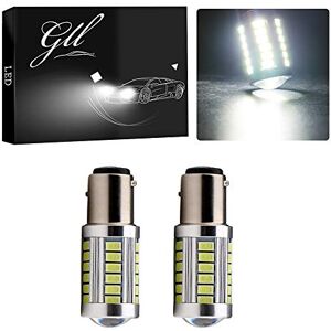 GLL 2pcs Blanc 1157 Ampoules LED P21W/5W BAY15D 2057 2357 7528 Ampoules LED avec 33-5730-SMD Pour Feux de Recul, Feux de Freinage, Feux Arrière, Clignotants (DC 9-26V) - Publicité GLL 2pcs Blanc 1157 Ampoules LED P21W/5W BAY15D 2057 2357 7528 Ampoules LED avec 33-5730-SMD Pour Feux de Recul, Feux de Freinage, Feux Arrière, Clignotants (DC 9-26V) - Publicité