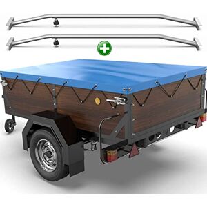 Tarpofix ® Bâche pour remorque Plate 150 x 115 x 7,5 cm + 2X Arceau de bâche (réglable 100-145 cm) Bache remorque PVC Bâche de Couverture pour diverses remorques de Voitures de 350kg & 500kg - Publicité Tarpofix ® Bâche pour remorque Plate 150 x 115 x 7,5 cm + 2X Arceau de bâche (réglable 100-145 cm) Bache remorque PVC Bâche de Couverture pour diverses remorques de Voitures de 350kg & 500kg - Publicité