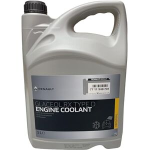 Renault Liquide de Refroidissement Liquide de Refroidissement Glaceol RX Type D Jaune, 5 litres - Publicité Renault Liquide de Refroidissement Liquide de Refroidissement Glaceol RX Type D Jaune, 5 litres - Publicité