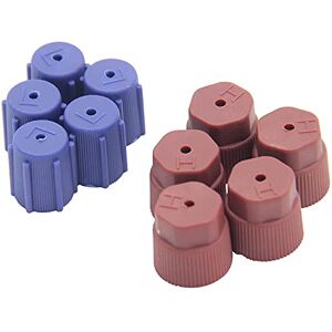 ANCLLO Lot de 10 capuchons de port de charge AC R134A 13 mm et 16 mm bas et haut pour climatisation Rouge/bleu - Publicité ANCLLO Lot de 10 capuchons de port de charge AC R134A 13 mm et 16 mm bas et haut pour climatisation Rouge/bleu - Publicité