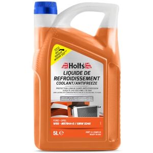 Holts HAFR0010B Liquide de Refroidissement antigel pour Voiture Ford Opel, WSS-M97B44-D/GMW 3240, durée de Vie de 10 Ans 480,000km, Protection jusqu'à -37 °C, Orange, 5 Litre - Publicité Holts HAFR0010B Liquide de Refroidissement antigel pour Voiture Ford Opel, WSS-M97B44-D/GMW 3240, durée de Vie de 10 Ans 480,000km, Protection jusqu'à -37 °C, Orange, 5 Litre - Publicité