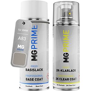PRiME Peinture voiture kit bombe aérosol 2C aérosol pour BMW A83 Glaciersilber II Metallic/Glacier Silver Metallic de couche de base vernis 2 composants - Publicité PRiME Peinture voiture kit bombe aérosol 2C aérosol pour BMW A83 Glaciersilber II Metallic/Glacier Silver Metallic de couche de base vernis 2 composants - Publicité