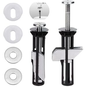 NISYQHA 2 pièces Vis et boulons universels pour siège de toilette, fixation rapide de la charnière supérieure, en acier inoxydable Vis Accessoires d'entretien du couvercle des toilettes, facile à installer - Publicité NISYQHA 2 pièces Vis et boulons universels pour siège de toilette, fixation rapide de la charnière supérieure, en acier inoxydable Vis Accessoires d'entretien du couvercle des toilettes, facile à installer - Publicité