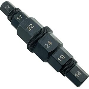 DazzyD CNWOOAIVE Outil d'essieu hexagonal pour roue d'essieu avant de moto, 12 14 17 19 22 24 mm 6 en 1 pour moto 6 en 1 Outil adaptateur de douille d'essieu hexagonal 9,5 mm - Publicité DazzyD CNWOOAIVE Outil d'essieu hexagonal pour roue d'essieu avant de moto, 12 14 17 19 22 24 mm 6 en 1 pour moto 6 en 1 Outil adaptateur de douille d'essieu hexagonal 9,5 mm - Publicité
