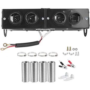 Tbest Chauffage de Voiture Portable, Désembueur de Chauffage de Voiture, Ventilateur de Chauffage Automatique à 4 Trous, Dégivreur de Dégivreur de 12 V, 800 W - Publicité Tbest Chauffage de Voiture Portable, Désembueur de Chauffage de Voiture, Ventilateur de Chauffage Automatique à 4 Trous, Dégivreur de Dégivreur de 12 V, 800 W - Publicité