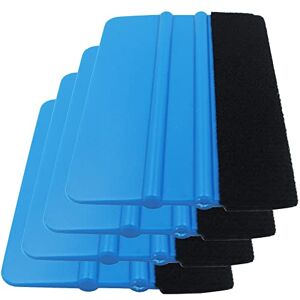 Gebildet Haute Qualité Raclette avec Bord Fibre pour Voiture Vinyle Wrapping, Durable Film de Fenêtre Autocollant Décalque(Paquet de 4, Noir) - Publicité Gebildet Haute Qualité Raclette avec Bord Fibre pour Voiture Vinyle Wrapping, Durable Film de Fenêtre Autocollant Décalque(Paquet de 4, Noir) - Publicité