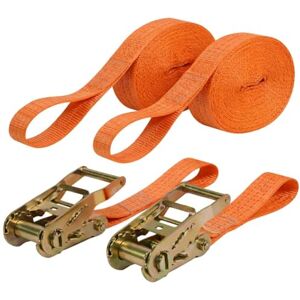 Nexafix Sangles d’arrimage à cliquet 50 mm – Lot 2 Sangles 5 m avec Boucles + 2 tendeurs à cliquet Sangle 30 cm – Polyester – sans Crochet – Remorque, galerie de Toit, Moto, déménagement - Publicité Nexafix Sangles d’arrimage à cliquet 50 mm – Lot 2 Sangles 5 m avec Boucles + 2 tendeurs à cliquet Sangle 30 cm – Polyester – sans Crochet – Remorque, galerie de Toit, Moto, déménagement - Publicité