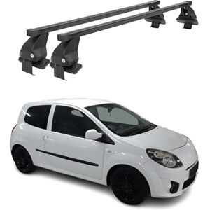 OMAC Barres de Toit transversales en Acier pour Renault Twingo II 2007-2014 – Antivol Inclus – Testées City Crash – DIN 75302:2019 – ISO/Pas 11154:2006 – Charge Max 50 kg Noir - Publicité OMAC Barres de Toit transversales en Acier pour Renault Twingo II 2007-2014 – Antivol Inclus – Testées City Crash – DIN 75302:2019 – ISO/Pas 11154:2006 – Charge Max 50 kg Noir - Publicité
