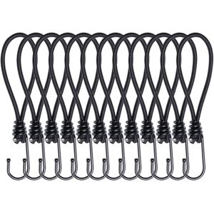JunGG Lot de 12 tendeurs de bâche avec crochets Noir (20 cm) - Publicité JunGG Lot de 12 tendeurs de bâche avec crochets Noir (20 cm) - Publicité