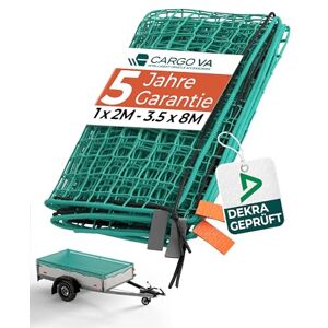 CARGO VA Intelligent Vehicle Accessories CargoVA® Filets de Remorque 500x300 cm Filet de remorque avec Corde en Caoutchouc, Poche & marquage des Coins Bache Remorque pour Une Sécurisation Parfaite du Chargement - Publicité CARGO VA Intelligent Vehicle Accessories CargoVA® Filets de Remorque 500x300 cm Filet de remorque avec Corde en Caoutchouc, Poche & marquage des Coins Bache Remorque pour Une Sécurisation Parfaite du Chargement - Publicité