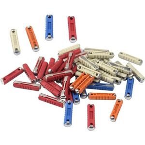 U/ D Lot de 50 fusibles en céramique type torpille 12 V continentaux pour voiture classique 5/8/16/25 A - Publicité U/ D Lot de 50 fusibles en céramique type torpille 12 V continentaux pour voiture classique 5/8/16/25 A - Publicité