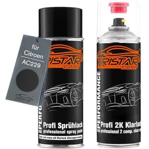TRISTARcolor Peinture voiture Kit bombes de peinture 2K pour Citroen AC229 Noir Mat Peinture de base 2 composants vernis clair aérosol - Publicité TRISTARcolor Peinture voiture Kit bombes de peinture 2K pour Citroen AC229 Noir Mat Peinture de base 2 composants vernis clair aérosol - Publicité