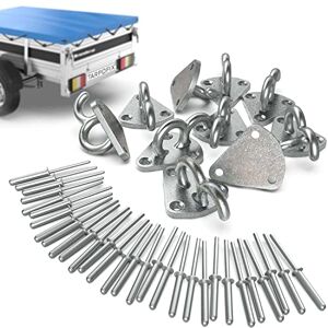 Tarpofix ® Crochet arrimageà trois trous rivets incl. pour bâche de remorque & filet de remorque (10 pcs) Accessoire pour remorque à trois trous en fonte galvanisée anneau d'arrimage à trois trous - Publicité Tarpofix ® Crochet arrimageà trois trous rivets incl. pour bâche de remorque & filet de remorque (10 pcs) Accessoire pour remorque à trois trous en fonte galvanisée anneau d'arrimage à trois trous - Publicité