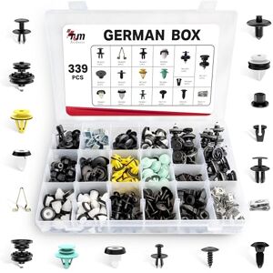 Technics ® Kit Complet de Clips de Fixation en Plastique pour Auto – Lot de Rivets, Agrafes et Fixations pour voiture – Carrosserie & Garnitures de Voitures GERMAN Box 339 Rivets - Publicité Technics ® Kit Complet de Clips de Fixation en Plastique pour Auto – Lot de Rivets, Agrafes et Fixations pour voiture – Carrosserie & Garnitures de Voitures GERMAN Box 339 Rivets - Publicité