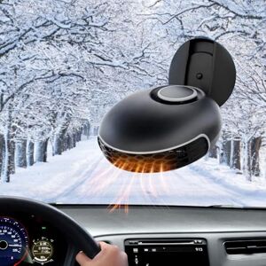 Udbrud Chauffage de Voiture 12V 120W, 2 en 1 Voiture Chauffage De Ventilateur Voiture Portable Dégivreur De Chauffage De Voiture avec pivotant à 360° pour Voiture Caravane Camion - Publicité Udbrud Chauffage de Voiture 12V 120W, 2 en 1 Voiture Chauffage De Ventilateur Voiture Portable Dégivreur De Chauffage De Voiture avec pivotant à 360° pour Voiture Caravane Camion - Publicité