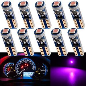 GLL Ampoules LED T5 Rose W1.2W W2.3W pour Tableau de Bord 3030 SMD 60 Lumen DC 12V - Publicité GLL Ampoules LED T5 Rose W1.2W W2.3W pour Tableau de Bord 3030 SMD 60 Lumen DC 12V - Publicité