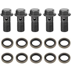 Tbest Raccord de Frein, Boulon Banjo, Boulons et rondelles Banjo de moto Banjo Frein pour maître-cylindre d'étrier de frein M10 x 1.25mm - Publicité Tbest Raccord de Frein, Boulon Banjo, Boulons et rondelles Banjo de moto Banjo Frein pour maître-cylindre d'étrier de frein M10 x 1.25mm - Publicité