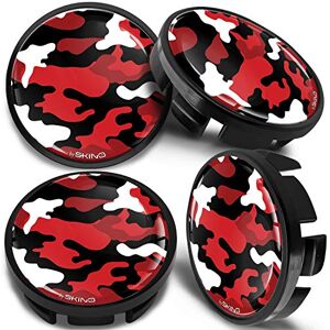 SkinoEu Compatible avec Cache-Moyeu VW 65mm Capuchons de Centre Enjoliveurs de Roué Jante Voiture Camouflage Rouge CVZ 1 - Publicité SkinoEu Compatible avec Cache-Moyeu VW 65mm Capuchons de Centre Enjoliveurs de Roué Jante Voiture Camouflage Rouge CVZ 1 - Publicité