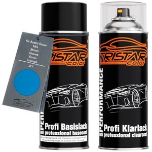 TRISTARcolor Peinture voiture Kit bombes de peinture pour Austin Rover/MG/Morris/Roewe/Rover/Triumph JAY Brighton Blue Peinture de base vernis clair aérosol 400 ml - Publicité TRISTARcolor Peinture voiture Kit bombes de peinture pour Austin Rover/MG/Morris/Roewe/Rover/Triumph JAY Brighton Blue Peinture de base vernis clair aérosol 400 ml - Publicité