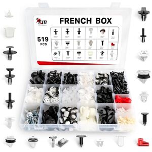 Technics ® Kit Complet de Clips de Fixation en Plastique pour Auto – Lot de Rivets, Agrafes et Fixations pour voiture – Carrosserie & Garnitures de Voitures French Box 519 rivets - Publicité Technics ® Kit Complet de Clips de Fixation en Plastique pour Auto – Lot de Rivets, Agrafes et Fixations pour voiture – Carrosserie & Garnitures de Voitures French Box 519 rivets - Publicité