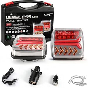 Yuanjoy Ensemble De Feux Arrière LED Magnétiques Sans Fil Pour Remorque, Feux Arrière Dynamiques 12V Sans Câble, Feux De Remorque Étanches Avec Homologation E Pour Camions, Bateaux Et Camping-Cars - Publicité Yuanjoy Ensemble De Feux Arrière LED Magnétiques Sans Fil Pour Remorque, Feux Arrière Dynamiques 12V Sans Câble, Feux De Remorque Étanches Avec Homologation E Pour Camions, Bateaux Et Camping-Cars - Publicité