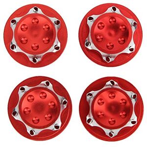 Vbest life Pack de 4pcs 17mm écrou de moyeu de Roue, Alliage d'aluminium Anti-poussière Couvercle écrou Remplacement de Roue Accessoire adapté pour 1/8 RC modèle de Voiture(Rouge) - Publicité Vbest life Pack de 4pcs 17mm écrou de moyeu de Roue, Alliage d'aluminium Anti-poussière Couvercle écrou Remplacement de Roue Accessoire adapté pour 1/8 RC modèle de Voiture(Rouge) - Publicité