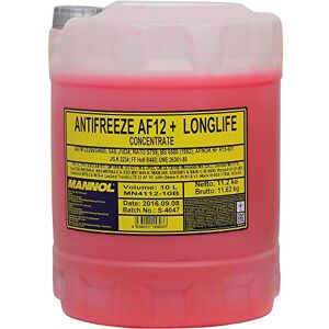 MANNOL Liquide de refroidissement Antifreeze AF12+ 10 litres Antigel rouge/violet - Publicité MANNOL Liquide de refroidissement Antifreeze AF12+ 10 litres Antigel rouge/violet - Publicité