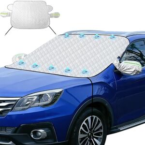 Libershine Couverture Pare Brise Voiture, Protection Pare Brise Hiver, 9 Aimants Intégrés, Protection Anti-Neige, Anti-Glace, Anti-Gel, Anti-poussière et UV, Convient aux berlines et aux SUV, 152 x 125cm - Publicité Libershine Couverture Pare Brise Voiture, Protection Pare Brise Hiver, 9 Aimants Intégrés, Protection Anti-Neige, Anti-Glace, Anti-Gel, Anti-poussière et UV, Convient aux berlines et aux SUV, 152 x 125cm - Publicité