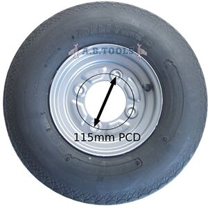 AB Tools Pneu et jante remorque 4.00-8 6 plis 115mm PCD ERDE DAXARA TRSP17 - Publicité AB Tools Pneu et jante remorque 4.00-8 6 plis 115mm PCD ERDE DAXARA TRSP17 - Publicité
