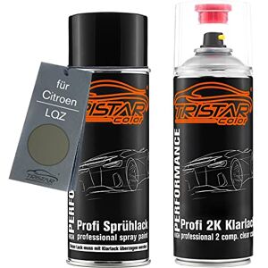 TRISTARcolor Peinture voiture Kit bombes de peinture 2K pour Citroen LQZ Fluid Metallic/Fluid Grün Metallic Peinture de base 2 composants vernis clair aérosol - Publicité TRISTARcolor Peinture voiture Kit bombes de peinture 2K pour Citroen LQZ Fluid Metallic/Fluid Grün Metallic Peinture de base 2 composants vernis clair aérosol - Publicité