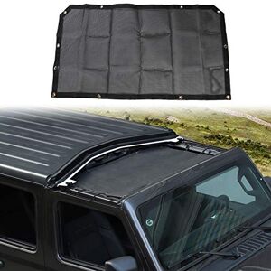JeCar JL Pare-Soleil de Toit en Maille pour Jeep Wrangler JL JLU et 2020 Jeep Gladiator JT Noir - Publicité JeCar JL Pare-Soleil de Toit en Maille pour Jeep Wrangler JL JLU et 2020 Jeep Gladiator JT Noir - Publicité