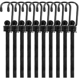 WeFine Lot de 10 tendeurs élastiques avec crochets résistants aux intempéries et aux UV pour caravane, camping, camping-car, coffre, porte-bagages - Publicité WeFine Lot de 10 tendeurs élastiques avec crochets résistants aux intempéries et aux UV pour caravane, camping, camping-car, coffre, porte-bagages - Publicité