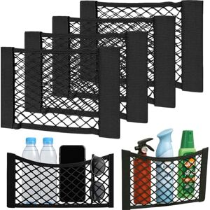 kelav Filet de Rangement Camping Car,4 Pièces (30x25 cm) Filet Voiture,Adhésif pour Bouteilles et Courses,avec des Organisateurs Compatible Van Aménagé,Voiture et Camionnette - Publicité kelav Filet de Rangement Camping Car,4 Pièces (30x25 cm) Filet Voiture,Adhésif pour Bouteilles et Courses,avec des Organisateurs Compatible Van Aménagé,Voiture et Camionnette - Publicité