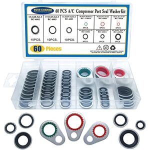 BUSY-CORNER Kit de joints d'étanchéité assortis pour compresseur de système de climatisation, 60 pièces - Publicité BUSY-CORNER Kit de joints d'étanchéité assortis pour compresseur de système de climatisation, 60 pièces - Publicité