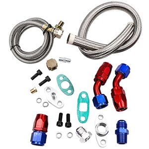 CENPEK Kit complet de vidange d'huile pour chargeur turbo T3 T4 T04E T60 T61 T70 Argenté - Publicité CENPEK Kit complet de vidange d'huile pour chargeur turbo T3 T4 T04E T60 T61 T70 Argenté - Publicité
