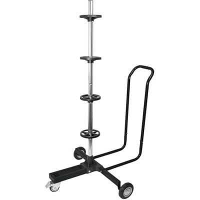 vidaXL Support mobile pour pneus - Aluminium Noir - Publicité vidaXL Support mobile pour pneus - Aluminium Noir - Publicité