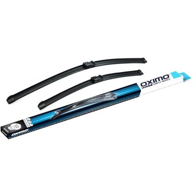 Oximo Jeu de balais d'essuie-glace avant 600/500 mm Design sans cadre avec spoiler Caoutchouc recouvert de silicone et de PTFE Montage facile Compatible avec BMW X5, MX5, X6, M X6, Ford - Publicité Oximo Jeu de balais d'essuie-glace avant 600/500 mm Design sans cadre avec spoiler Caoutchouc recouvert de silicone et de PTFE Montage facile Compatible avec BMW X5, MX5, X6, M X6, Ford - Publicité