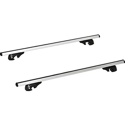 HOMCOM Barres de Toit de Voiture transversales 135 cm, Porte-Bagage verrouillables 2 clés fournies Alliage d'aluminium, Compatible avec Les Rails latéraux surélevés d'une Largeur de 120 cm, argenté - Publicité HOMCOM Barres de Toit de Voiture transversales 135 cm, Porte-Bagage verrouillables 2 clés fournies Alliage d'aluminium, Compatible avec Les Rails latéraux surélevés d'une Largeur de 120 cm, argenté - Publicité