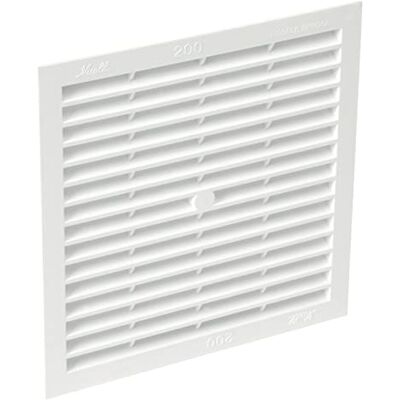 Nicoll grille d'aération a visser ou à coller classique carrée simple 1b214 - Publicité Nicoll grille d'aération a visser ou à coller classique carrée simple 1b214 - Publicité