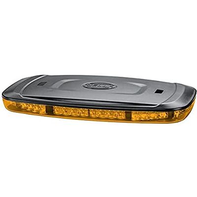 Hella Mini Lightbar - Feu d'avertissement LED jaune - 12/24V - Montage magnétique - Lentille transparente - Câble 2500mm - Fixation en surface - Publicité Hella Mini Lightbar - Feu d'avertissement LED jaune - 12/24V - Montage magnétique - Lentille transparente - Câble 2500mm - Fixation en surface - Publicité
