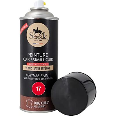 Sofolk - 17-rouge - 400ml - Peinture spray cuir - Publicité Sofolk - 17-rouge - 400ml - Peinture spray cuir - Publicité