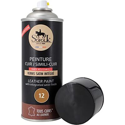 Sofolk - Leather Paint Spray - 400ml - Marron clair - Leather paint spray - Publicité Sofolk - Leather Paint Spray - 400ml - Marron clair - Leather paint spray - Publicité