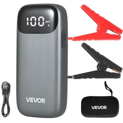 VEVOR Booster Batterie Voiture 6000 A Démarreur de Batterie au Lithium Portable pour Démarrage Voiture Moteurs Essence 10 L et Diesel 10 L, avec Lampe Torche 3 Modes d'Éclairage, Câble de Démarrage - Publicité VEVOR Booster Batterie Voiture 6000 A Démarreur de Batterie au Lithium Portable pour Démarrage Voiture Moteurs Essence 10 L et Diesel 10 L, avec Lampe Torche 3 Modes d'Éclairage, Câble de Démarrage - Publicité