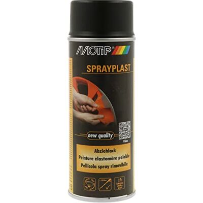 Motip - Sprayplast - Noir Mat - 400 ml - Spray peinture - Publicité Motip - Sprayplast - Noir Mat - 400 ml - Spray peinture - Publicité